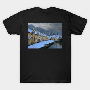 Castle Combe in the snow T-Shirt